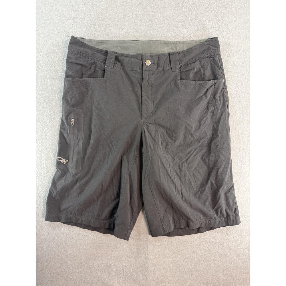 Outdoor Research Shorts Mens 36 Gray Hiking 11 Inseam Stretch Quick Dry
